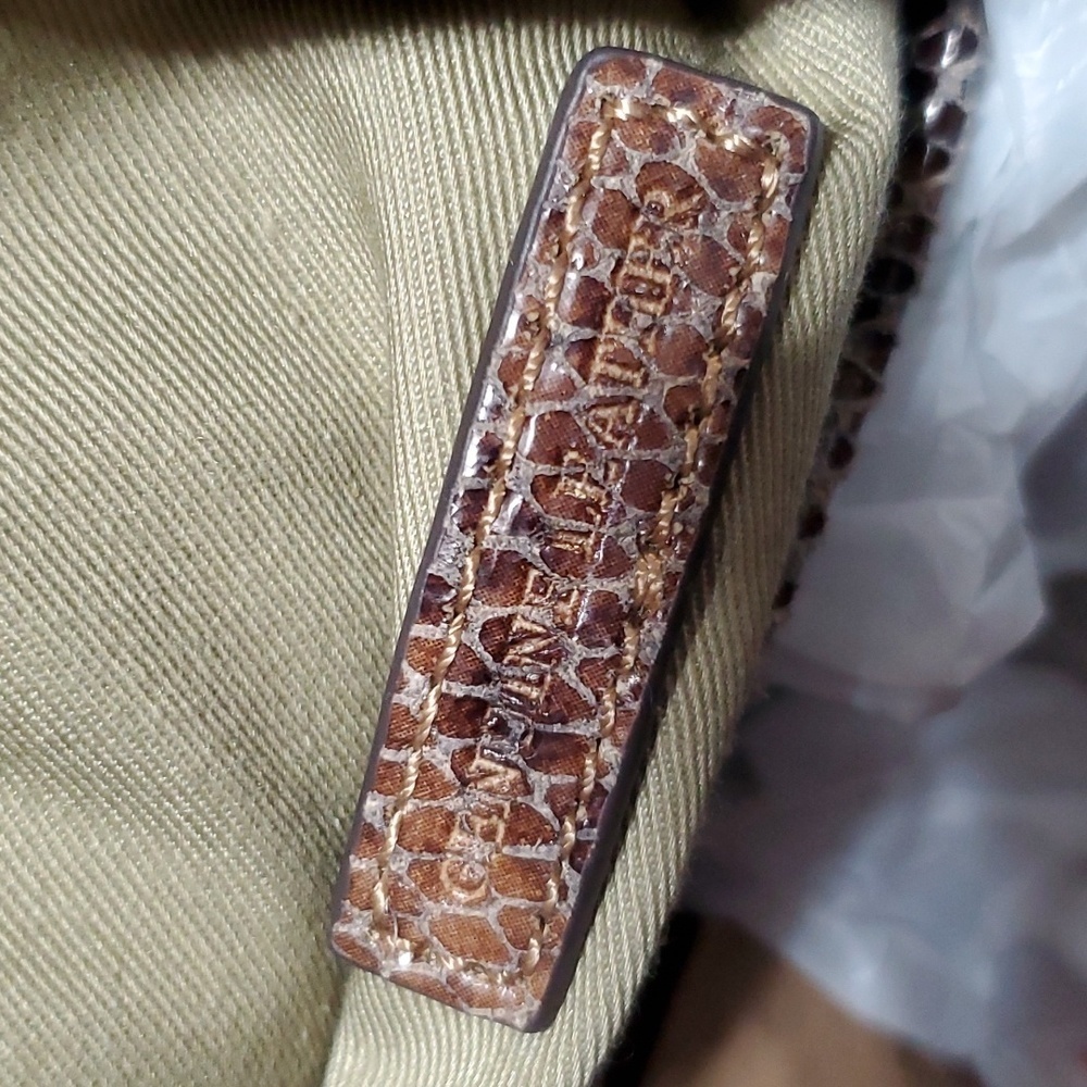 Gili python print leather large slouch shoulder b… - image 12